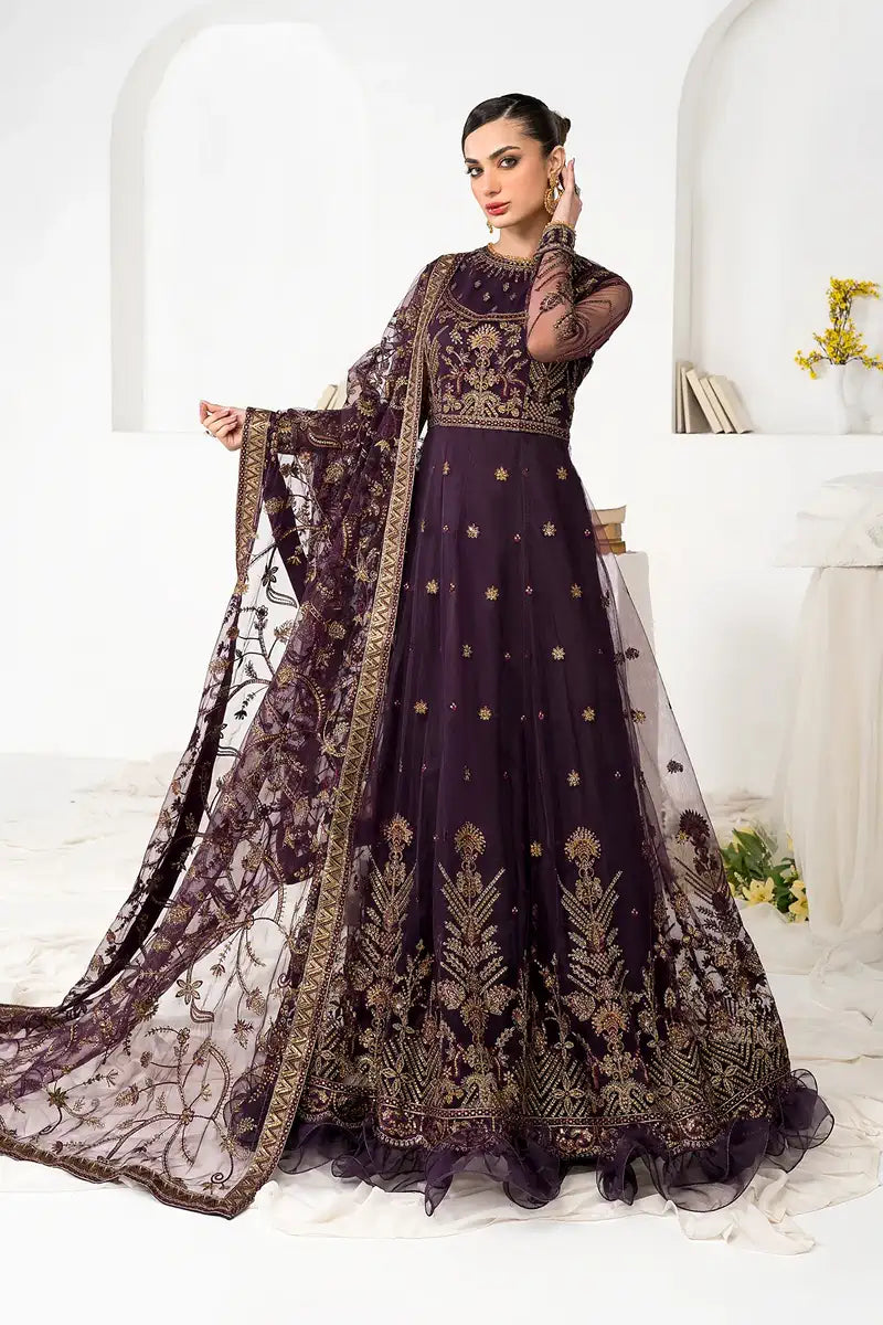 Zarif | LA CELESTE LUXURY Formals | ZLC 06 LAVENDER - Mirha Collections