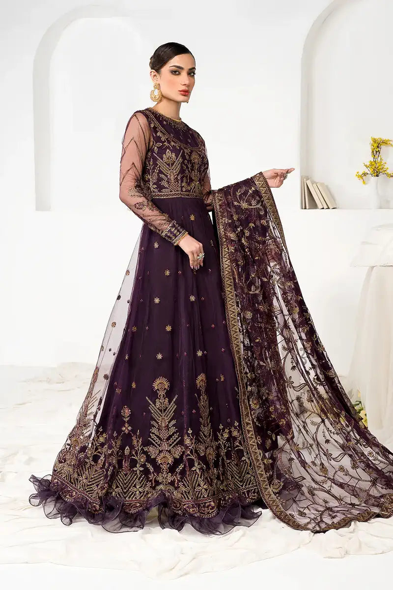 Zarif | LA CELESTE LUXURY Formals | ZLC 06 LAVENDER - Mirha Collections