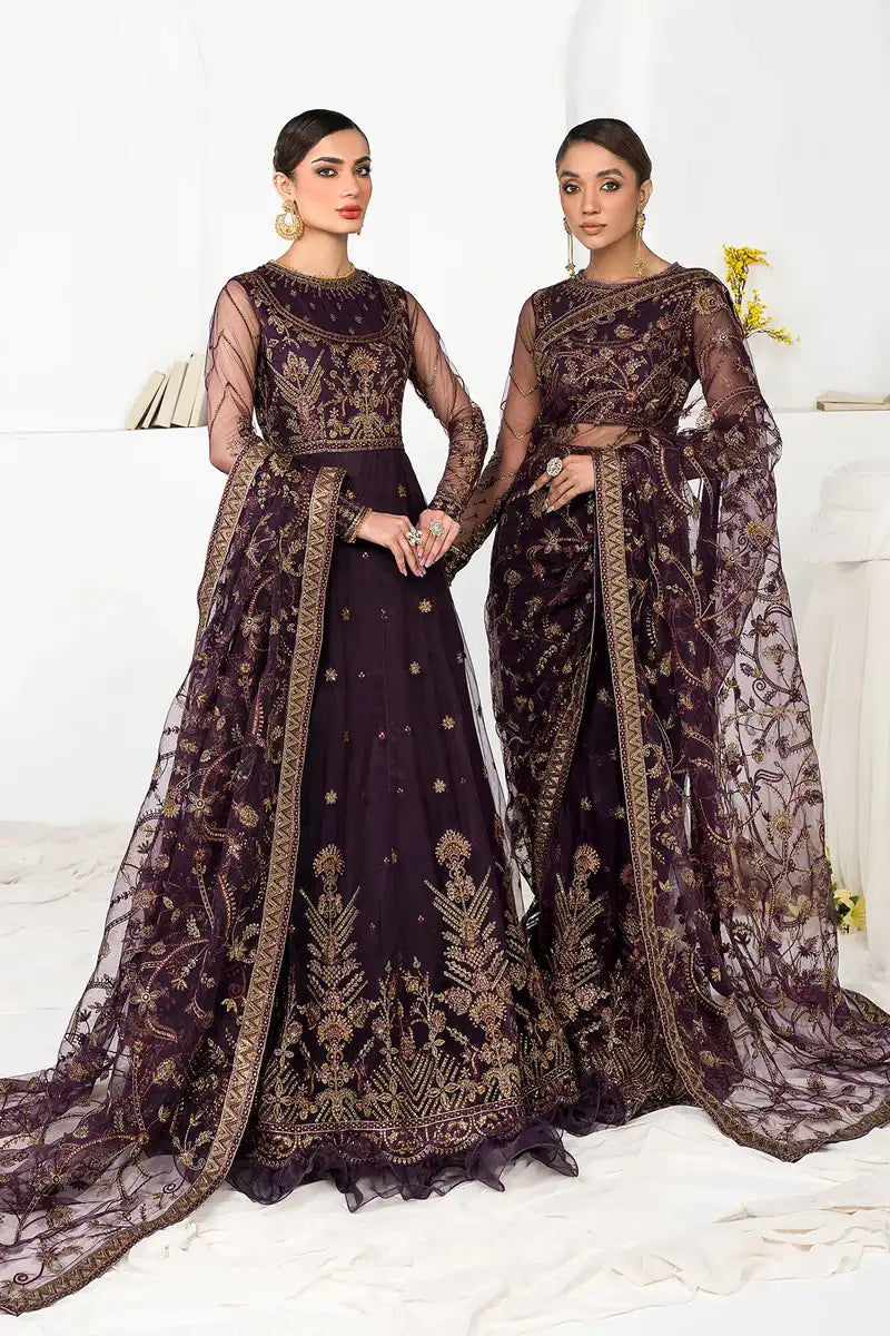 Zarif | LA CELESTE LUXURY Formals | ZLC 06 LAVENDER - Mirha Collections
