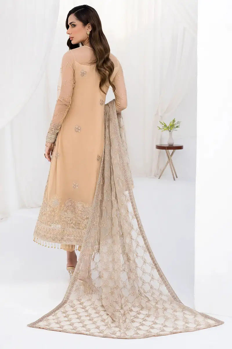 Zarif | LA CELESTE LUXURY Formals | ZLC 07 SAND GLOW - Mirha Collections