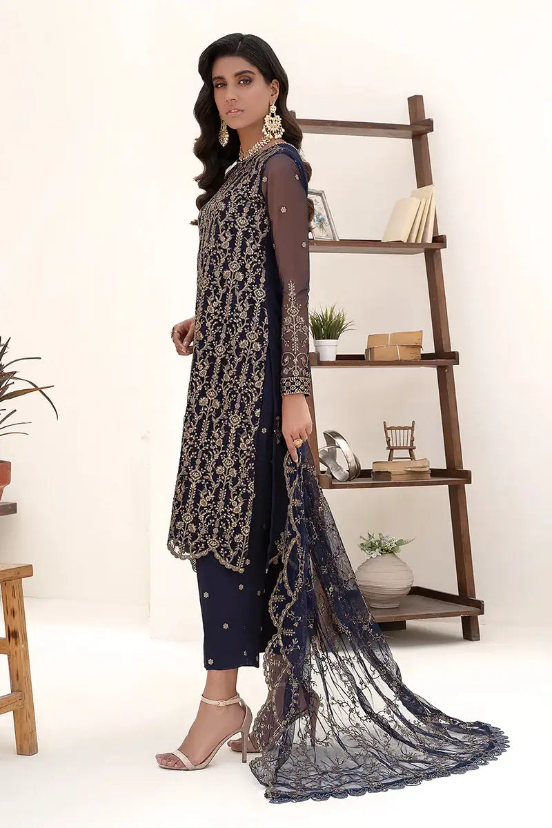 Zarif | Nazneen Formals | ZN 09 DEEP PINE - Mirha Collections