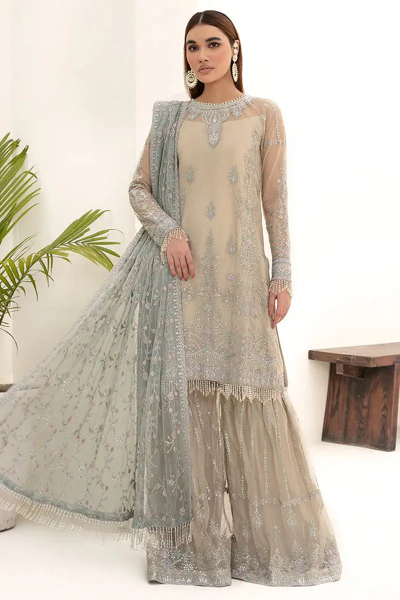 Zarif | Nazneen Formals | ZN 04 MOON LIGHT - Mirha Collections