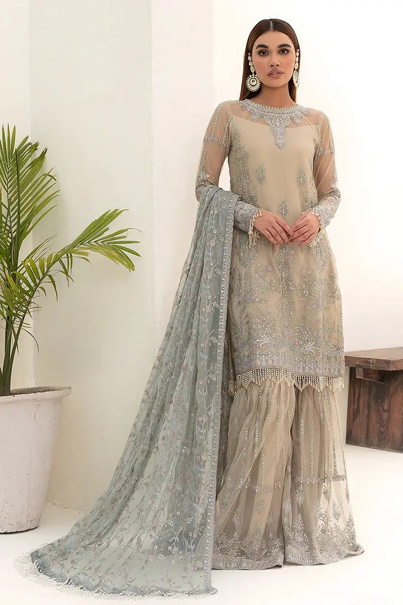 Zarif | Nazneen Formals | ZN 04 MOON LIGHT - Mirha Collections