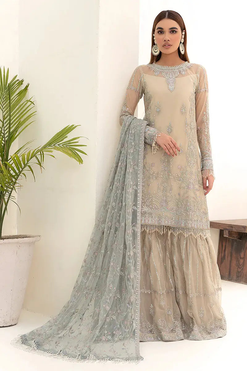 Zarif | Nazneen Formals | ZN 04 MOON LIGHT - Mirha Collections
