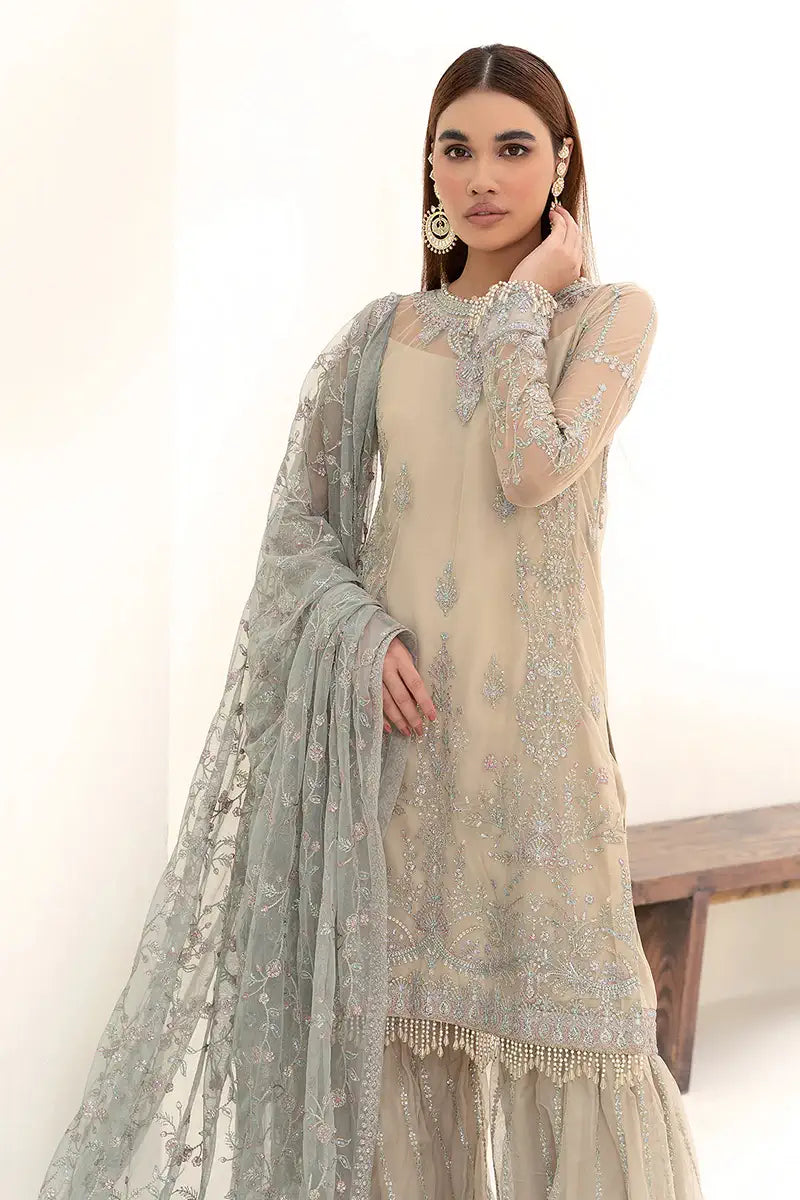 Zarif | Nazneen Formals | ZN 04 MOON LIGHT - Mirha Collections