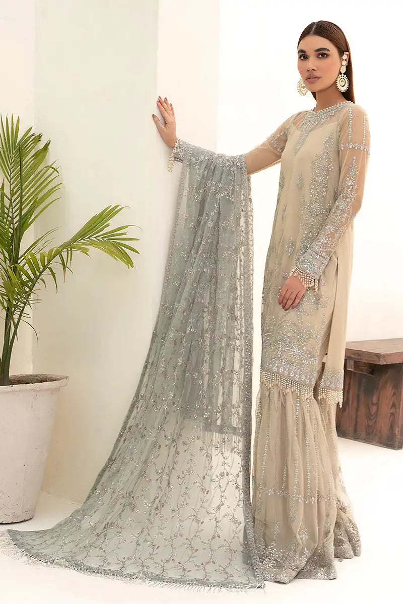 Zarif | Nazneen Formals | ZN 04 MOON LIGHT - Mirha Collections