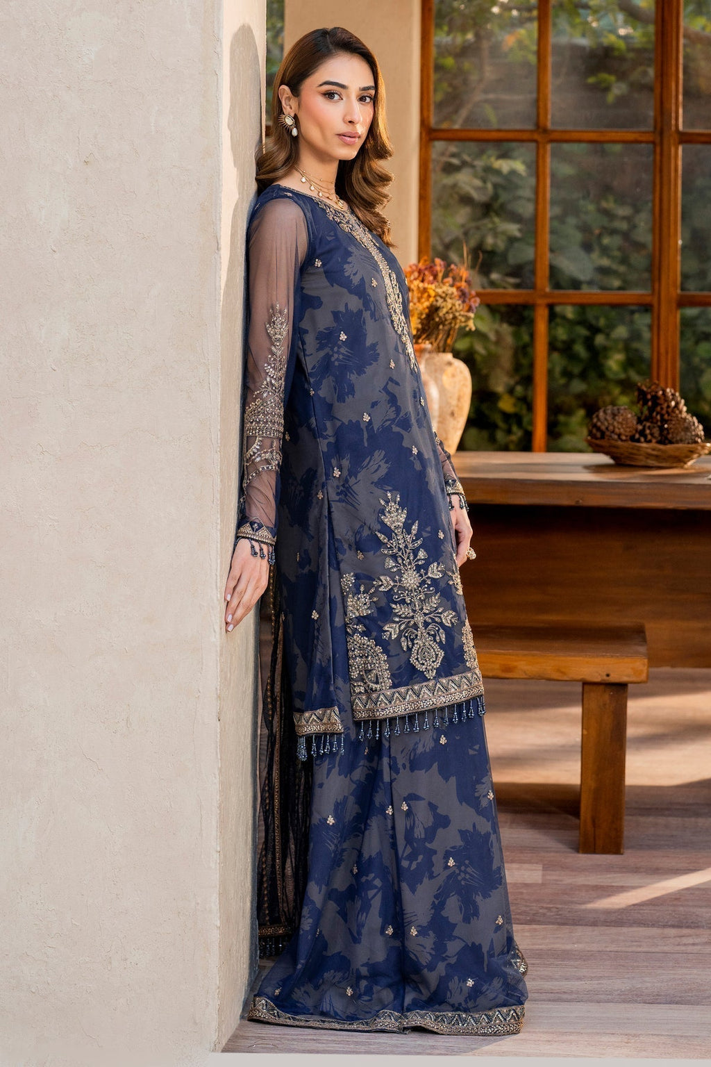 Zarif | Iris Printed Embroidered Edit 24 |  ZINNIA