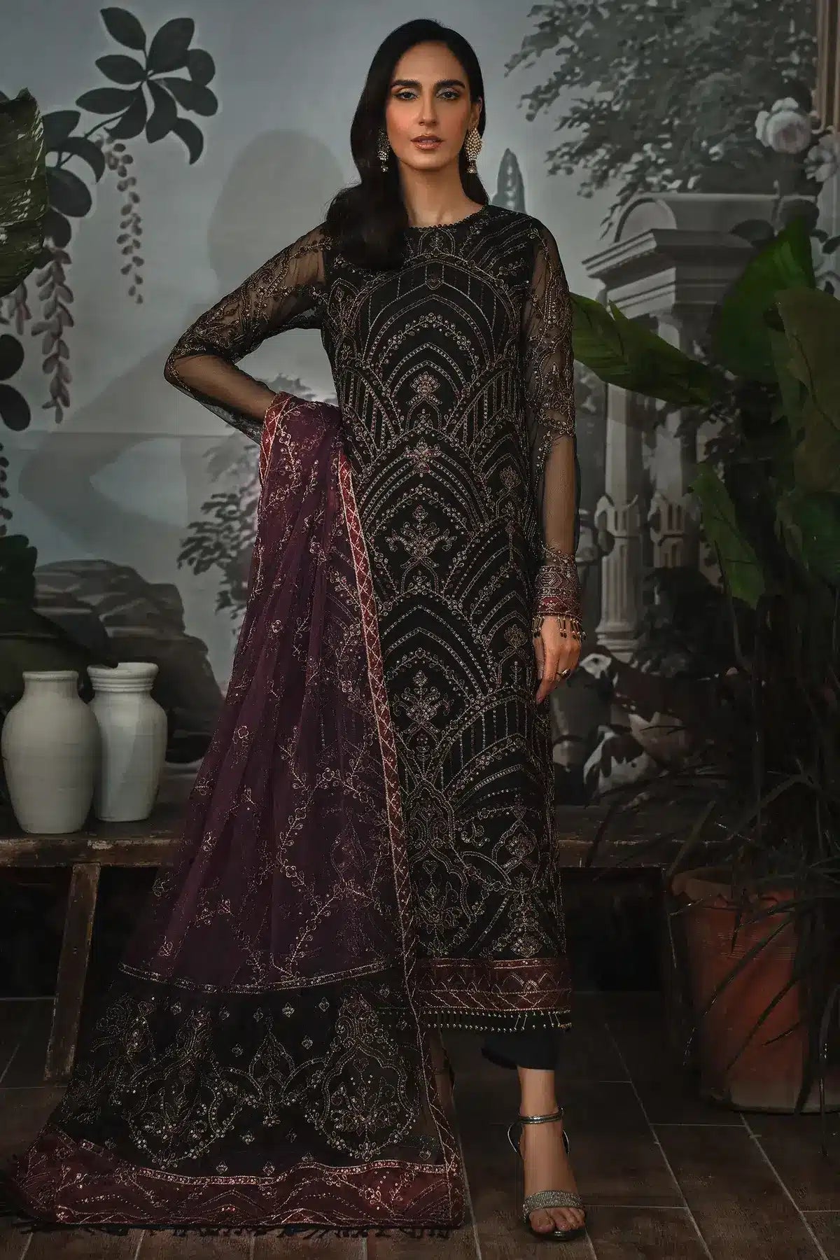 Zarif | LA ROSELLA Formals | ZLR 04 NIGHT GLOW - Mirha Collections