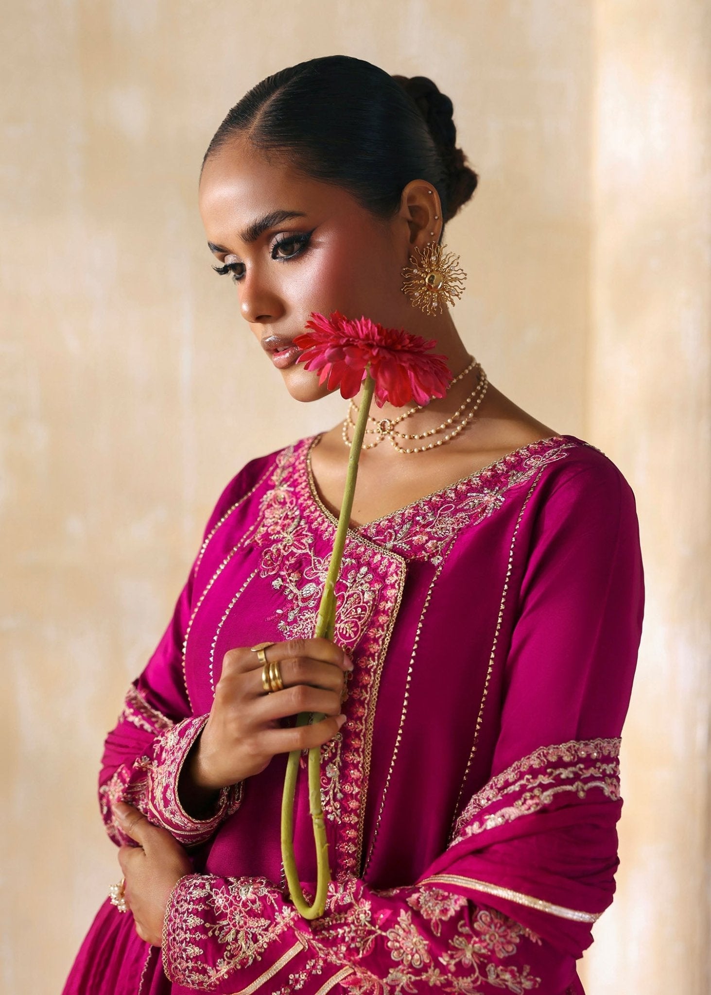 kanwal-malik-laiya-fuchsia-silk-angrakha-gown-front-view