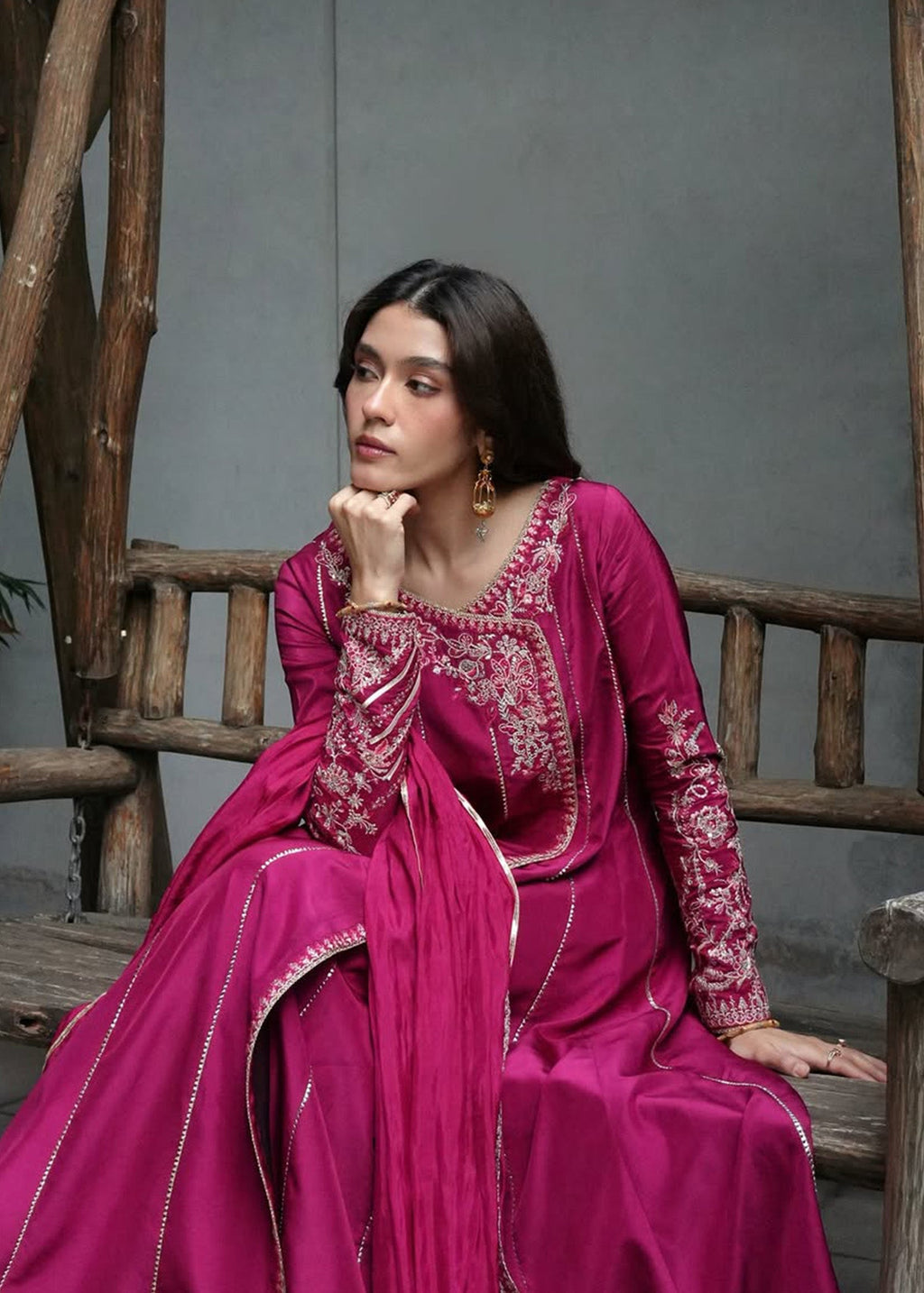 kanwal-malik-laiya-fuchsia-silk-angrakha-gown-front-view